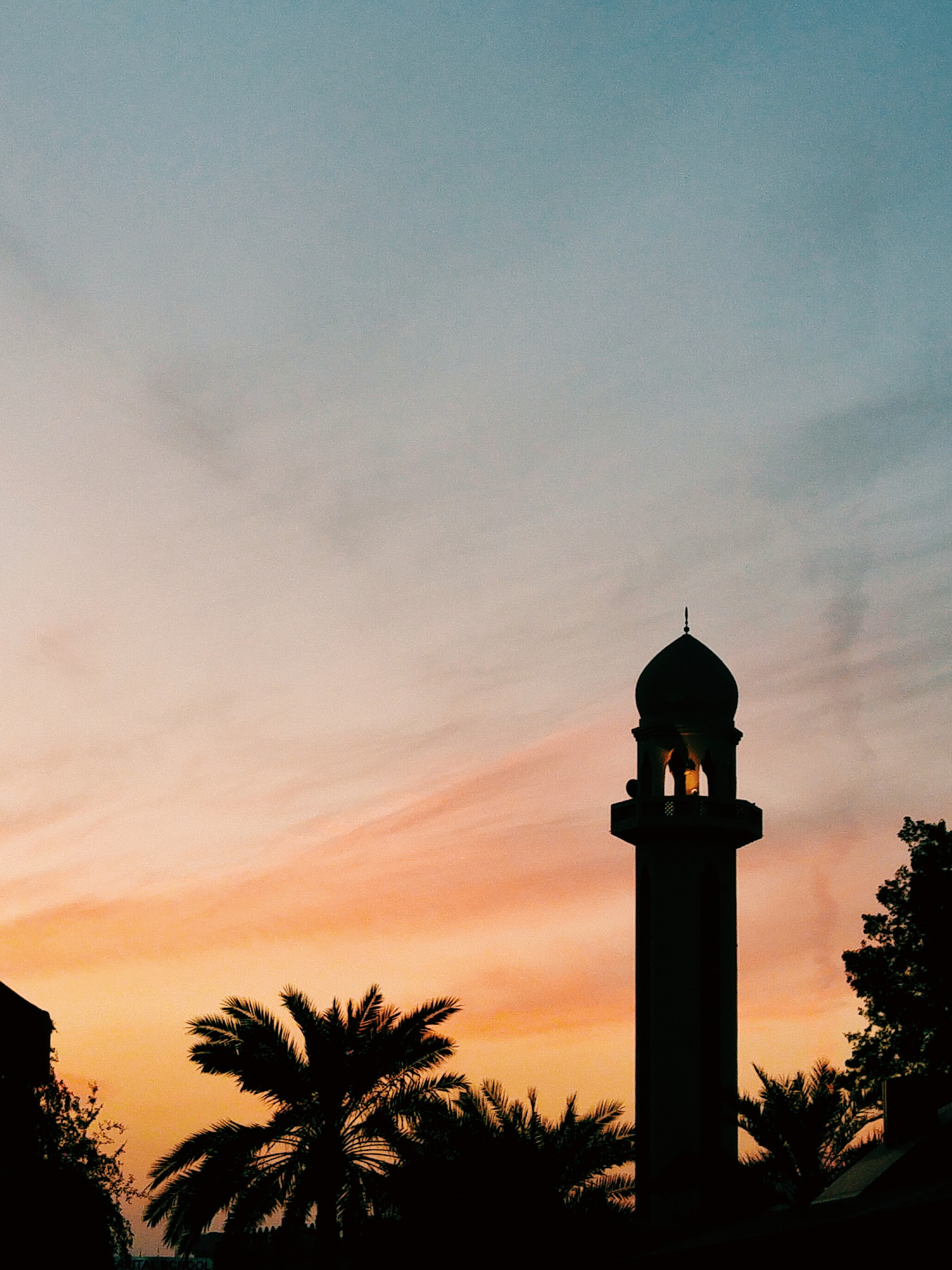 Minaret and a Sunset