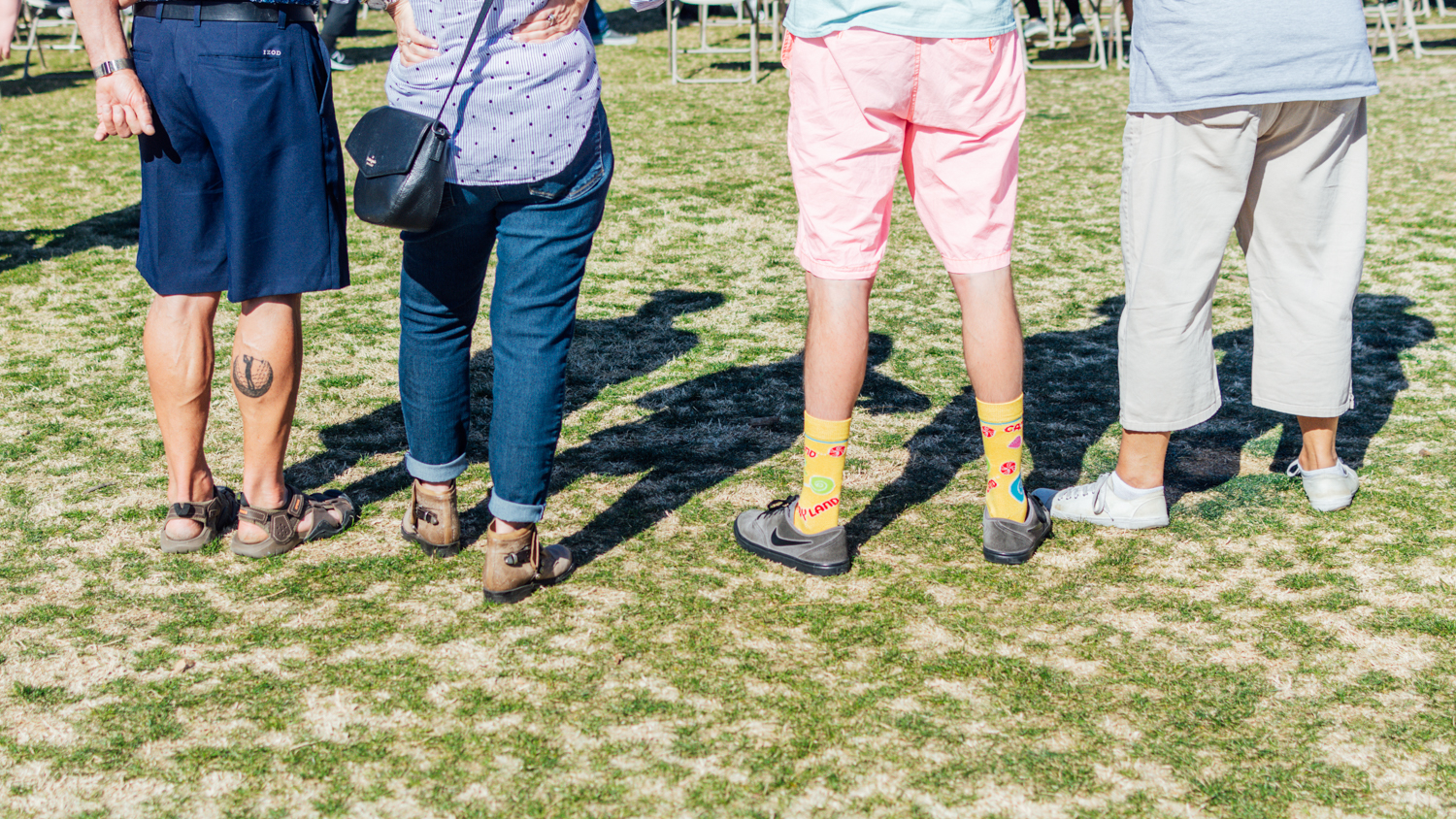 Photo of the food festival attendees.