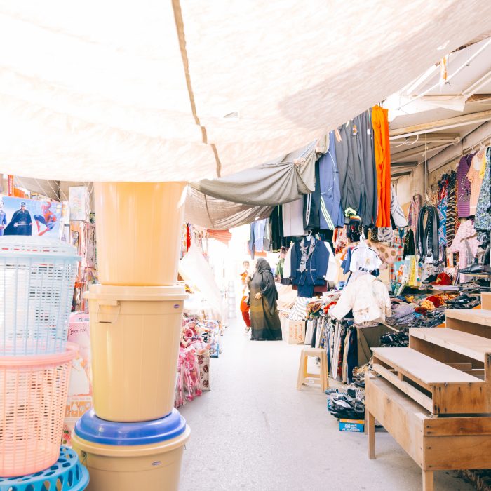 Photo of an outdoor market in Bahrain.